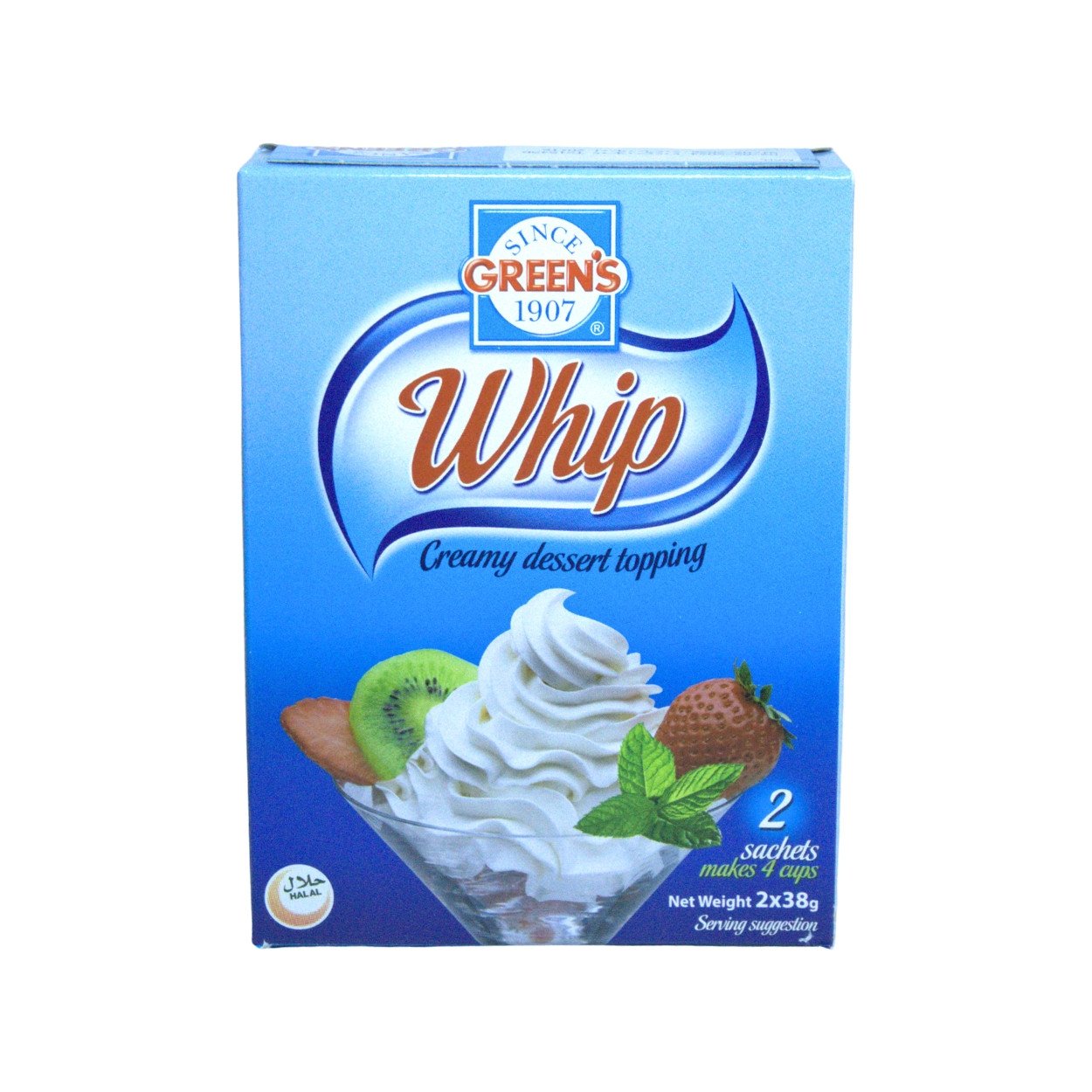 Green's Whip Creamy Dessert Topping 76g