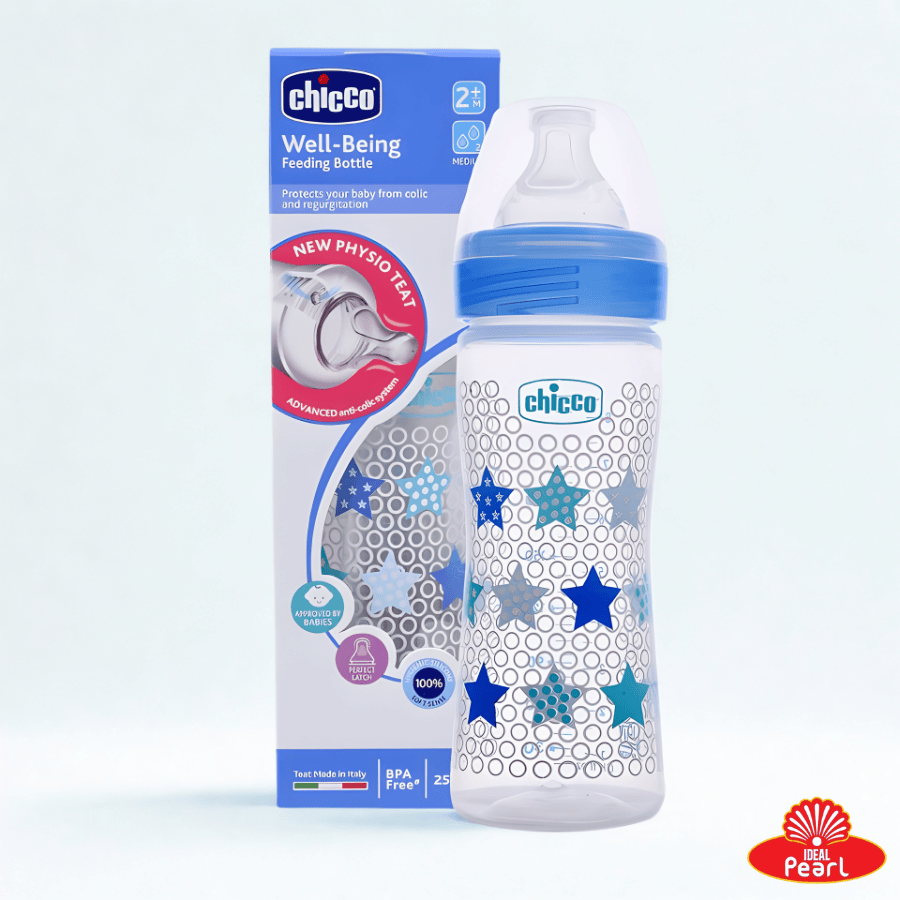 CHICCO FEEDING BOTTLE BLUE 250ML