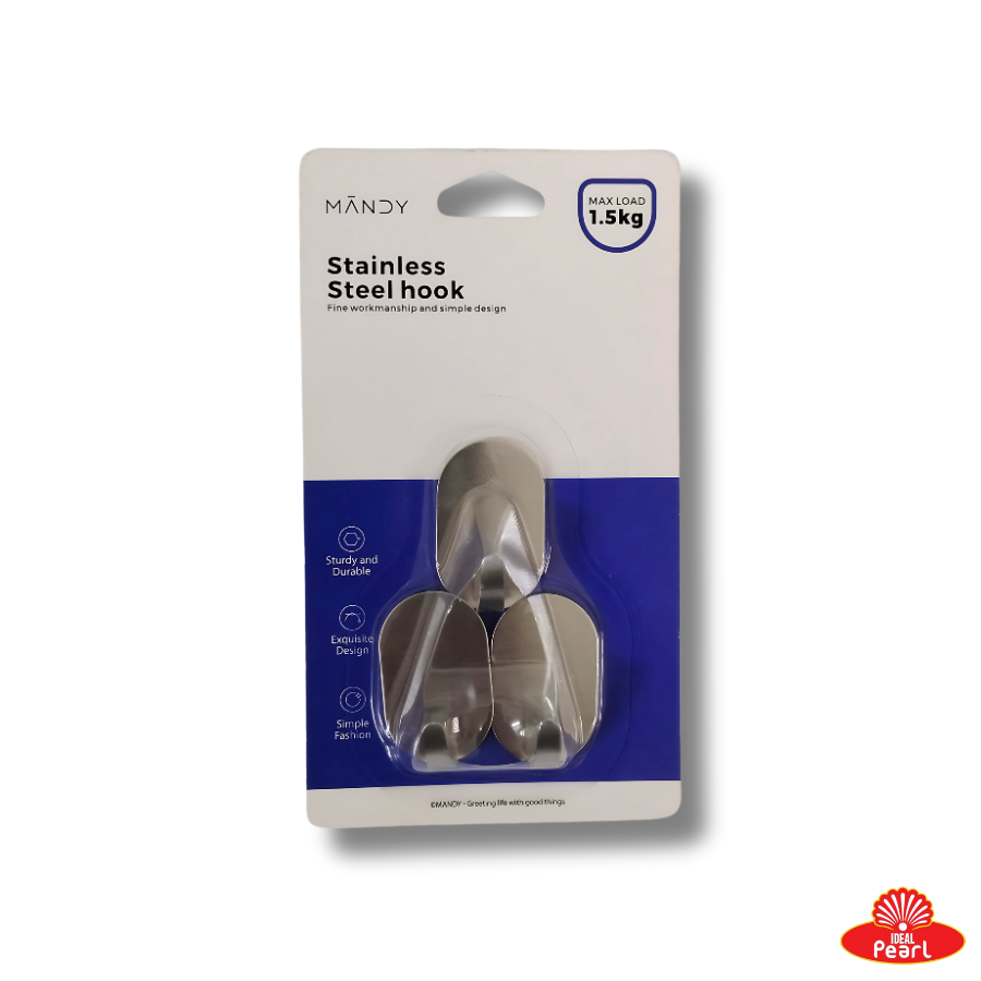 MANDY STAINLESS STEEL HOOK 3PCS (XY-00860)