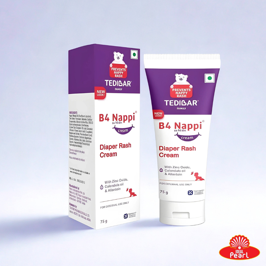 TEDIBAR FAMILY B4 NAPPI DIAPER RASH CREAM - 75G