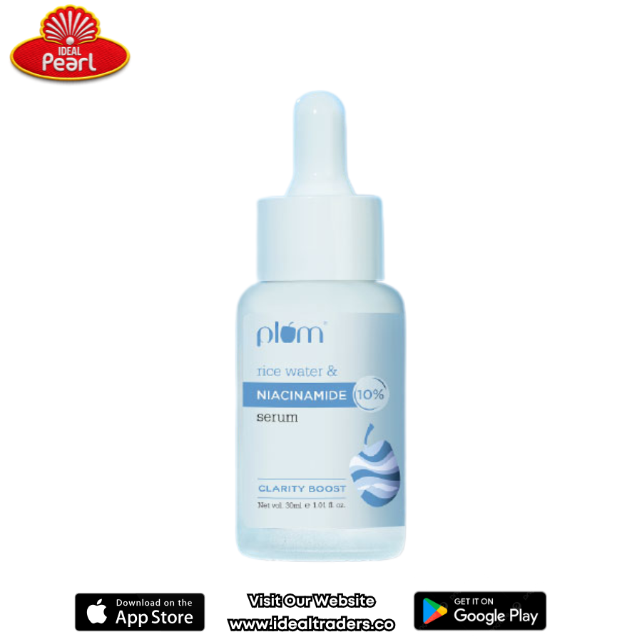 PLUM rice water & 10% niacinamide face serum