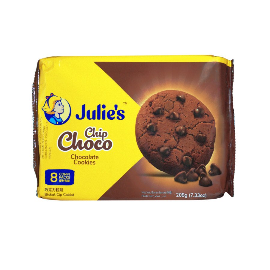 Julie's Chip Choco Chocolate Cookies 208g
