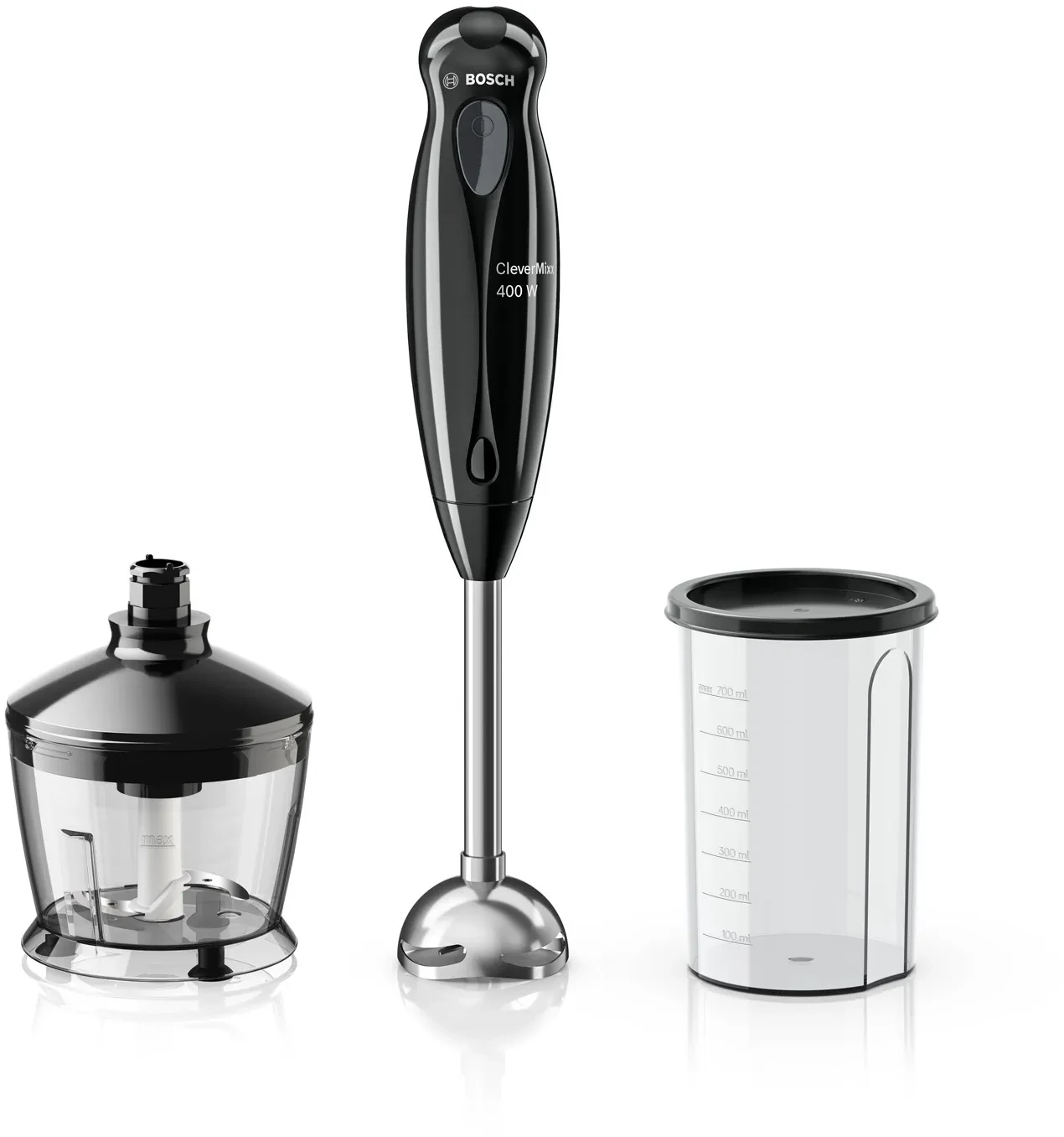 Hand blender CleverMixx 400 W Black, grey