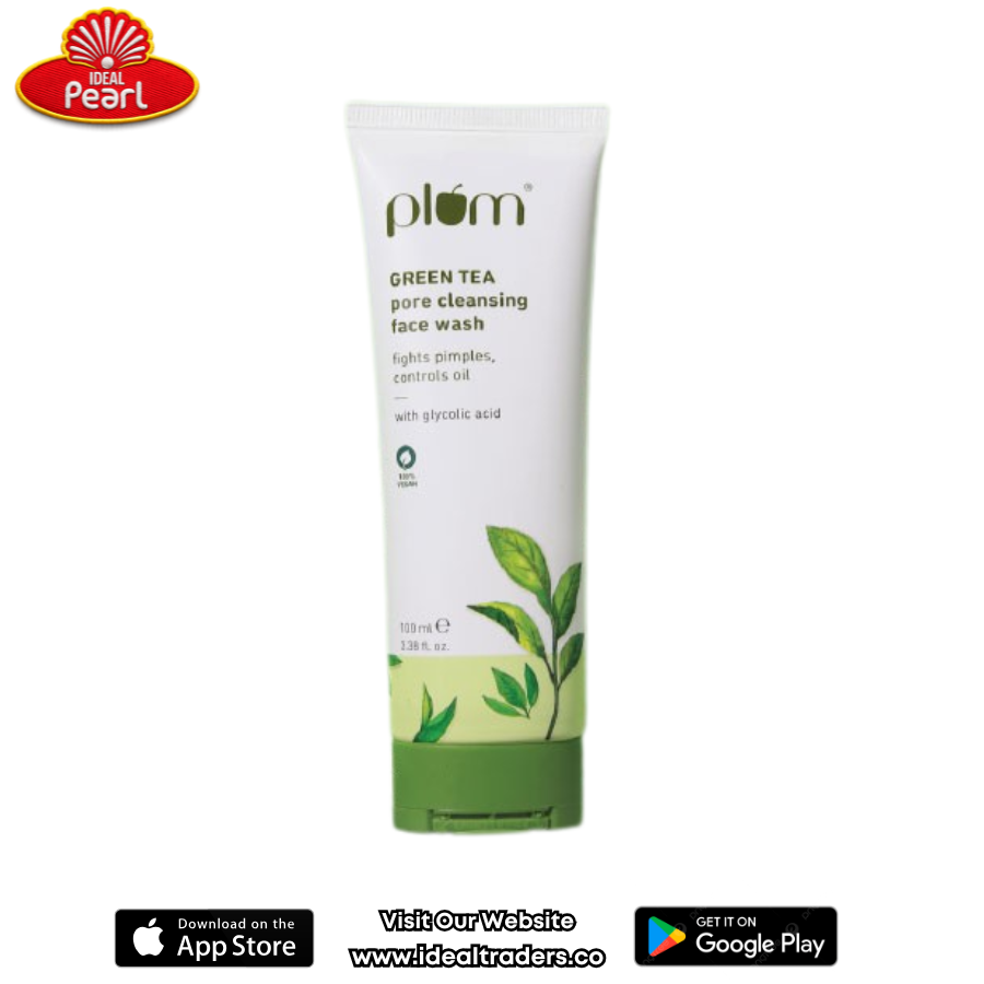 PLUM green tea pore cleansing face wash