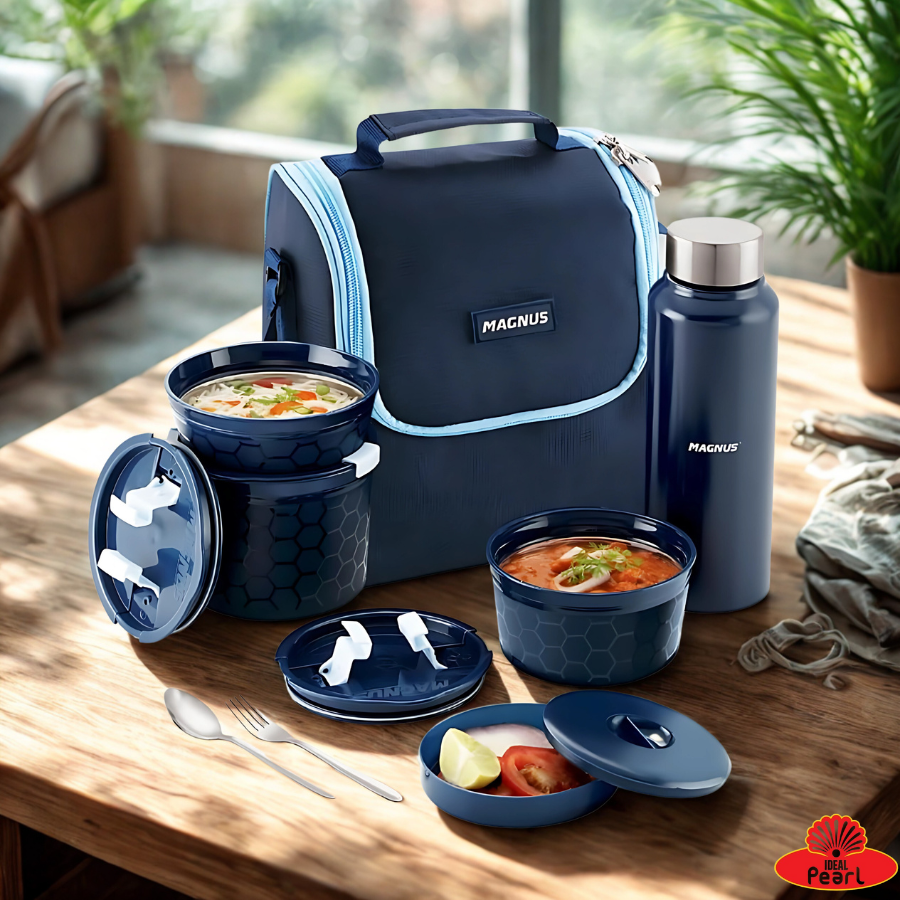 Magnus NEO 5 Lunch Tiffin for Kids & Lunch Boxes for Office Men, Blue