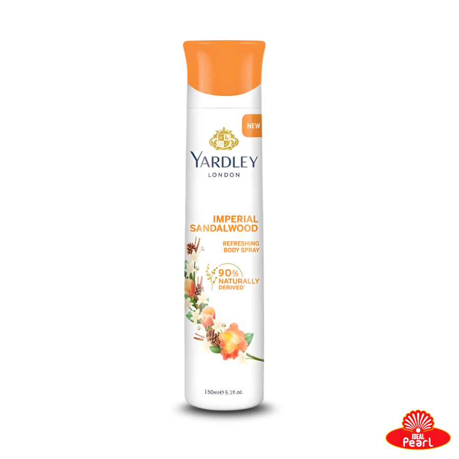 YARDLEY LONDON IMPERIAL SANDALWOOD REFRESHING BODY SPRAY - 150ML
