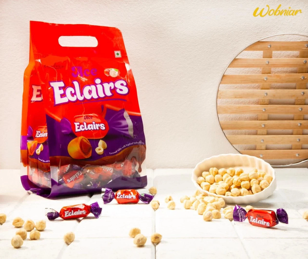 Wobniar Ace Eclairs (Hazelnut Toffee) 1kg