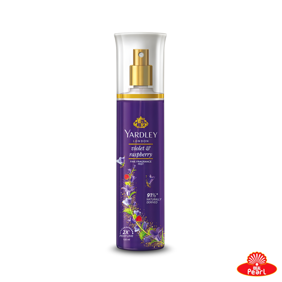 YARDLEY LONDON VIOLET & RASPBERRY PERFUME SPRAY - 135ML