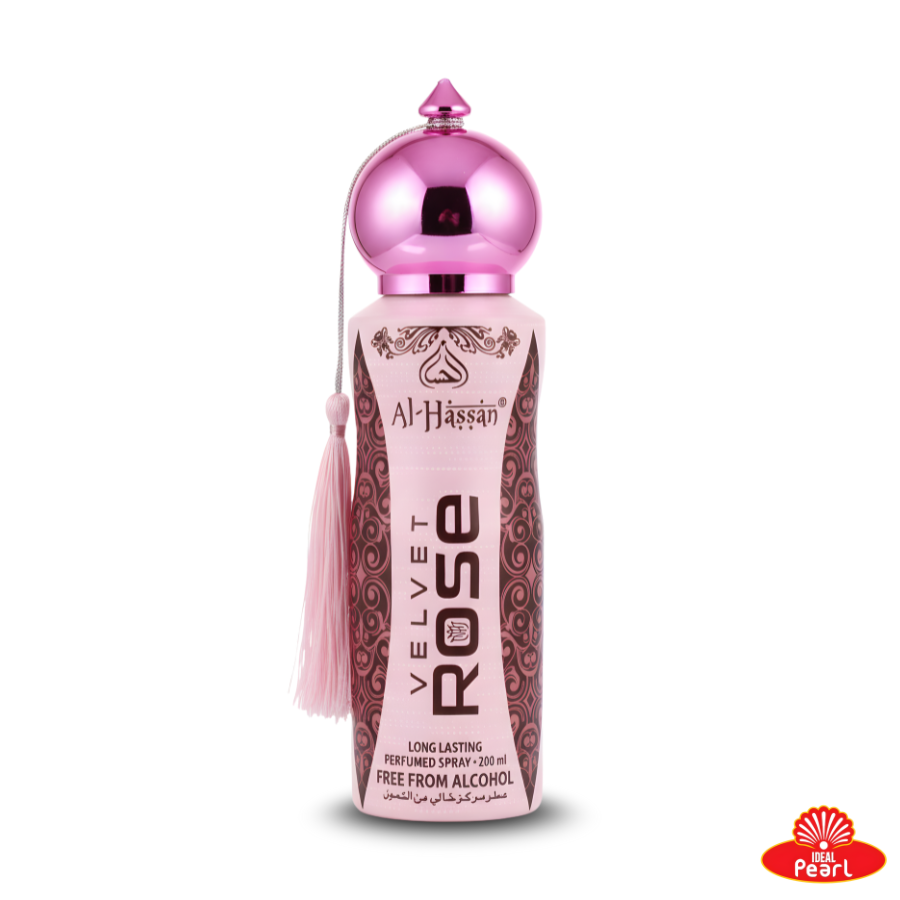 AL-HASSAN VELVET ROSE LONG LASTING PERFUMED SPRAY – 200ML