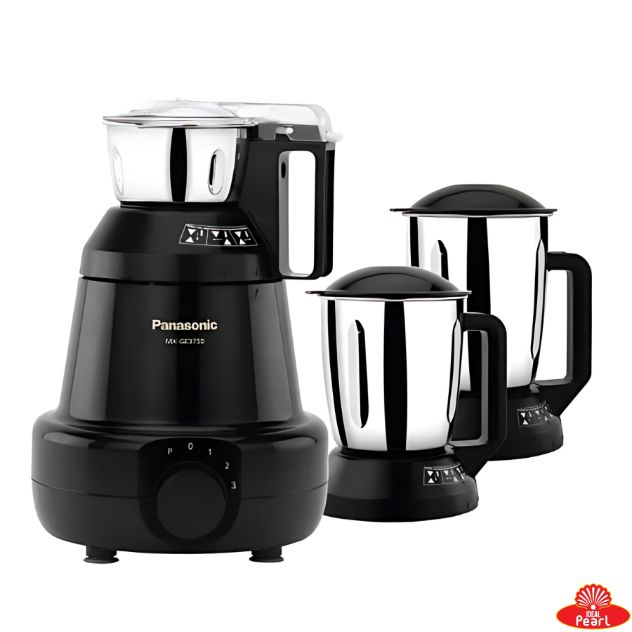 Panasonic Value Series Super Mixer Grinder with 1200 W | 3 Jars (MX-GE3750, Black)