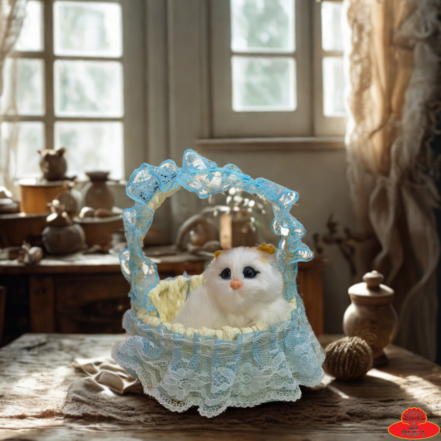 Adorable Gift Basket with Plush Pet