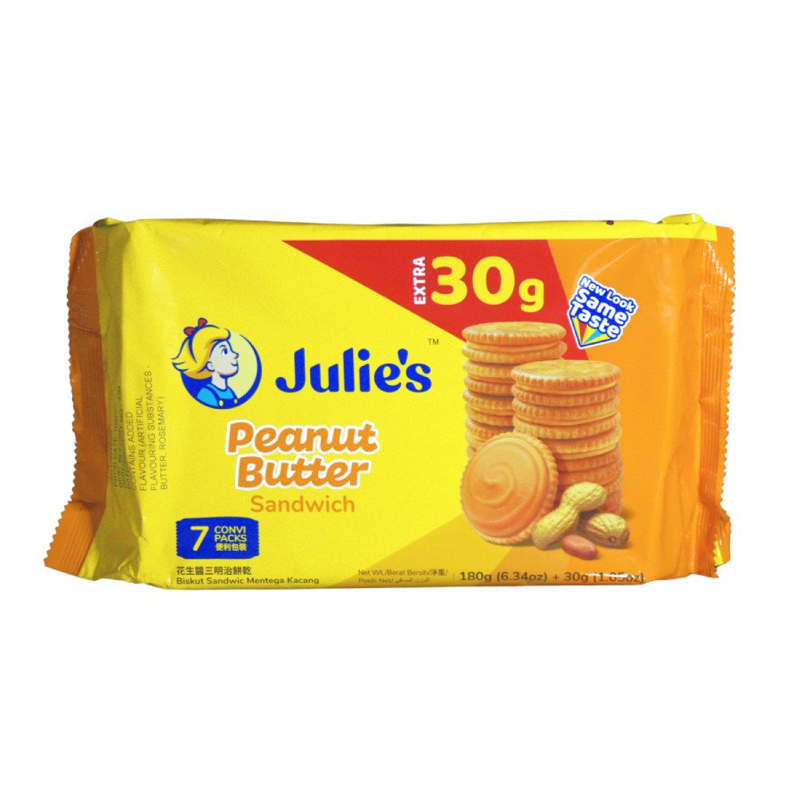 Julie's Peanut Butter Sandwich Cookies 180g