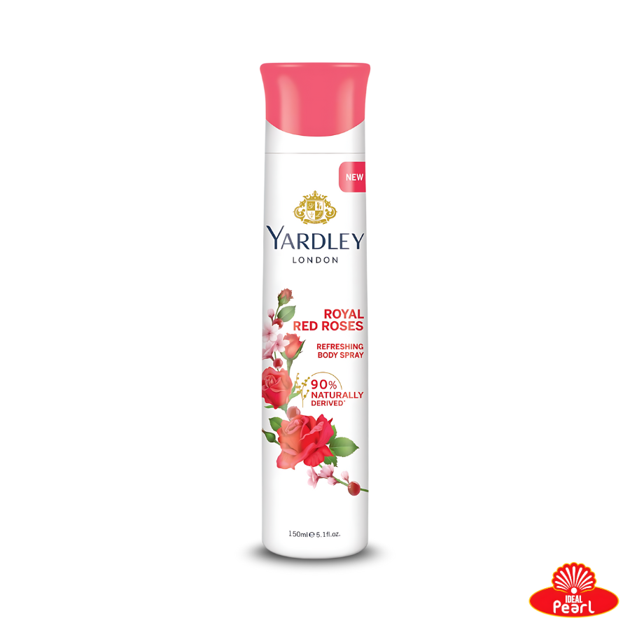 YARDLEY LONDON ROYAL RED ROSES REFRESHING BODY SPRAY - 150ML
