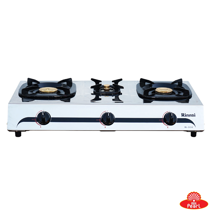 RINNAI RI-513E STAINLESS STEEL 3 BURNER AUTO IGNITION GAS STOVE