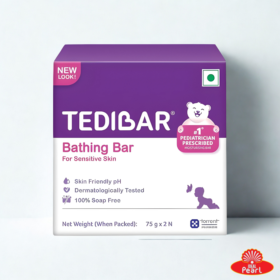 TEDIBAR BATHING BAR FOR SENSITIVE SKIN SOAP PACK OF 2 - 75G X 2N