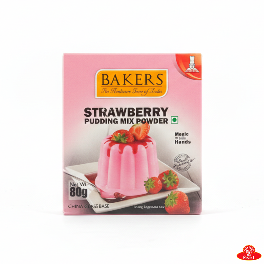 BAKERS STRAWBERRY PUDDING MIX POWDER 80G
