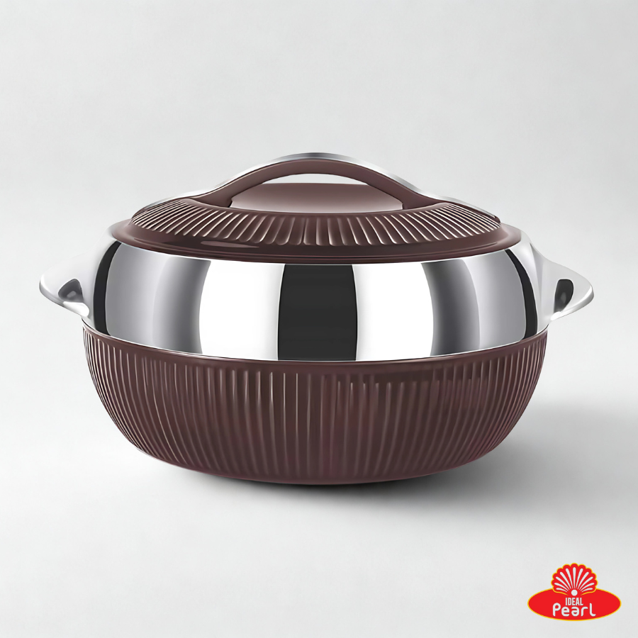 MILTON FIESTA 1000 STAINLESS STEEL CASSEROLE AVAILABLE IN 3 COLORS (BROWN, GREY, WHITE)