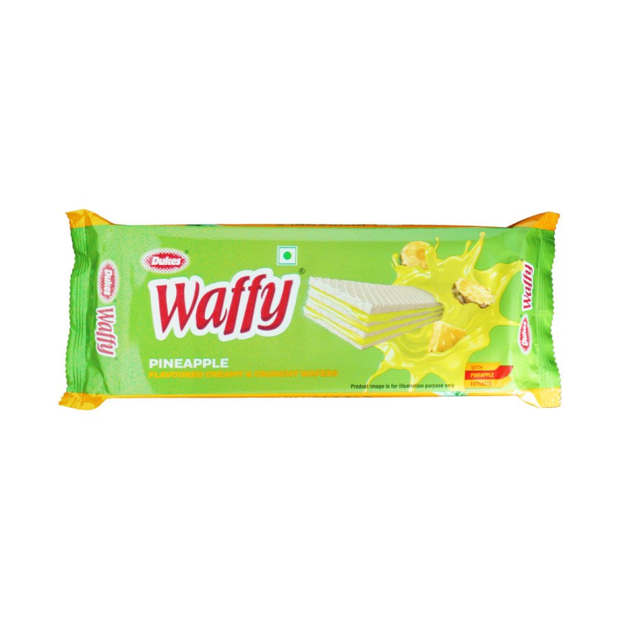 Dukes - Waffy Pineapple Flavoured Creamy & Crunchy Wafers 60g