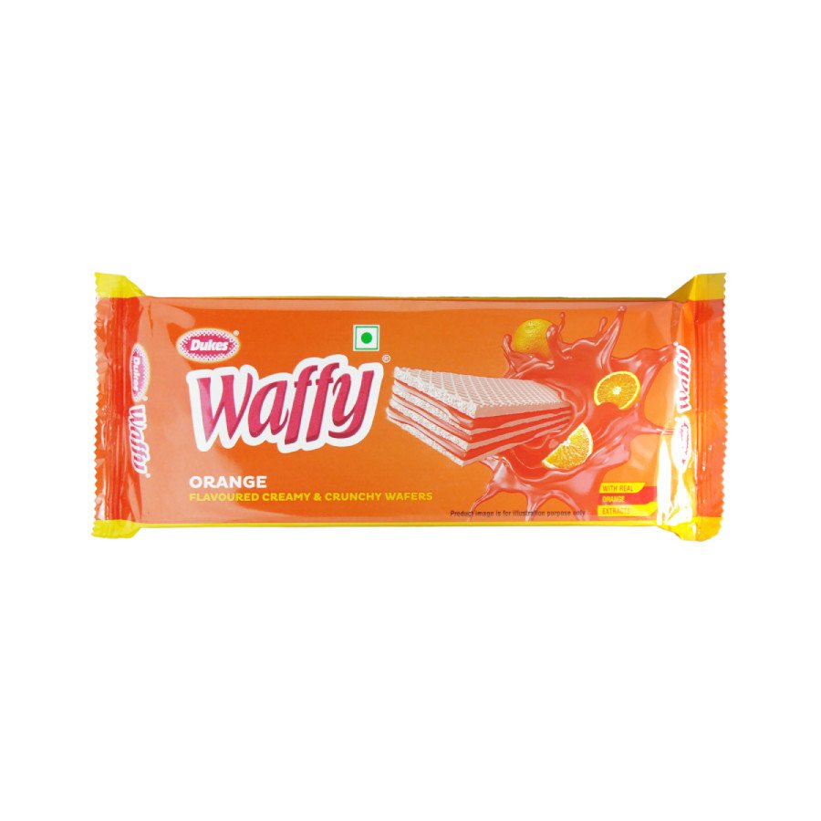 Dukes - Waffy Orange Flavoured Creamy & Crunchy Wafers 60g