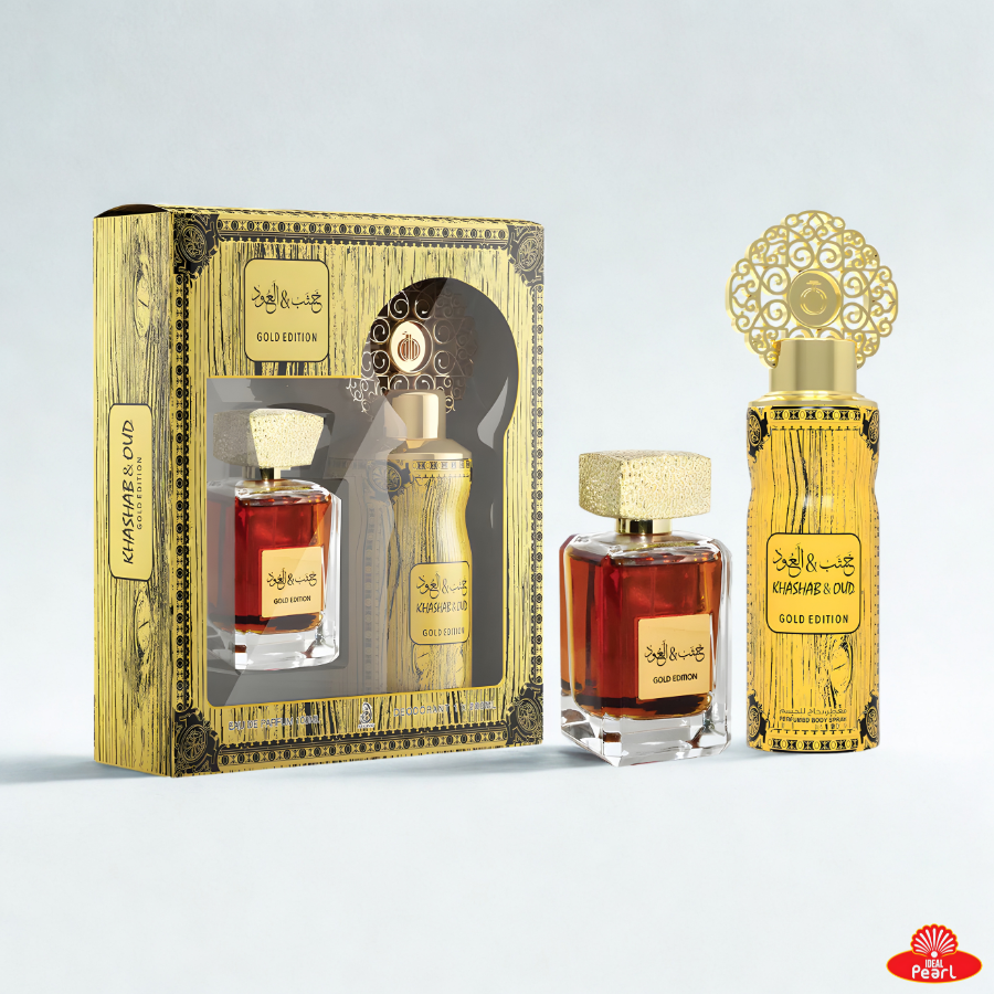 ARABIYAT KHASHAB&OUD GOLD SET PERFUME