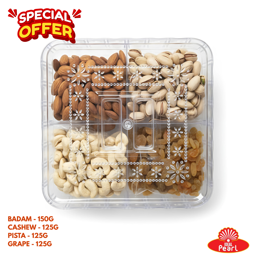 PREMIUM DRY FRUITS GIFT PACK - 4 IN 1 ASSORTED (SPECIAL OFFER)