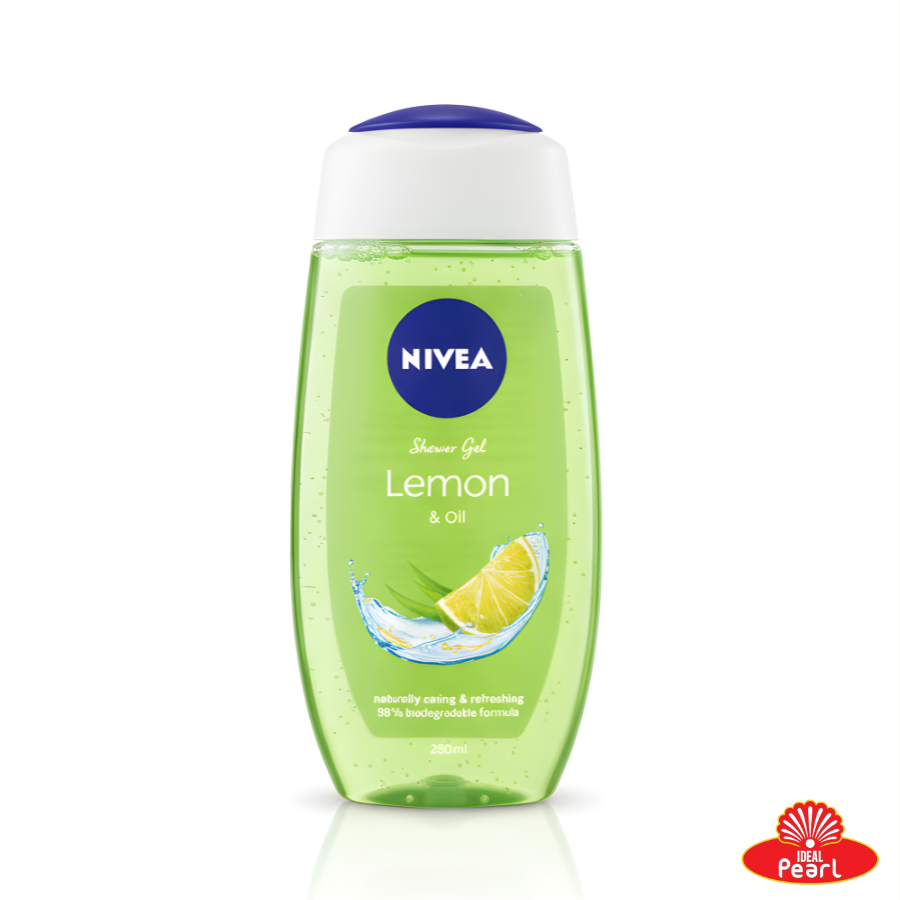 NIVEA SHOWER GEL LEMON & OIL, NATURALLY CARING & REFRESHING - 250ML