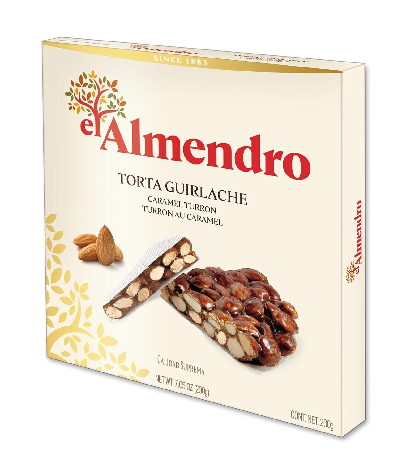 El Almendro Caramel Turrone 200g