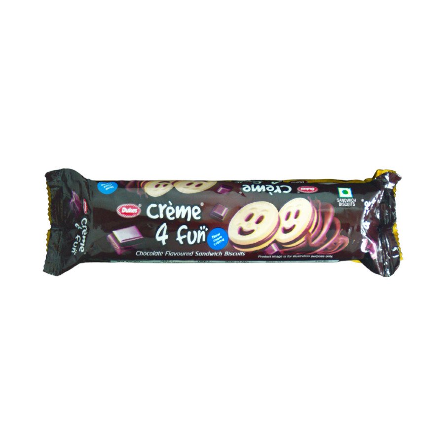 Dukes - Cream For Fun - Chocolate Flavoured Sandwich Biscuits 145g