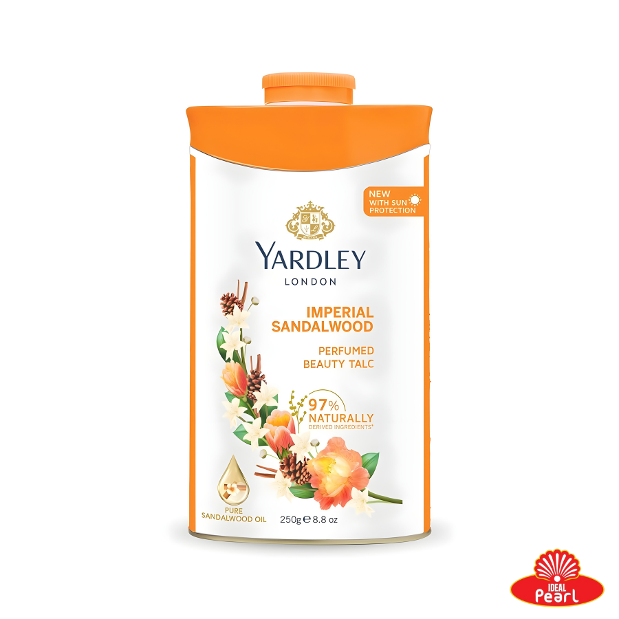 YARDLEY LONDON IMPERIAL SANDALWOOD PERFUMED BEAUTY TALC – 250G