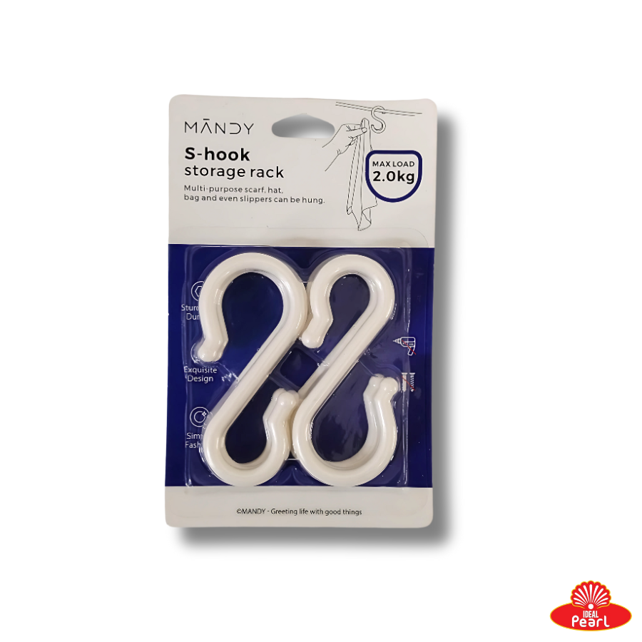 MANDY S-HOOK STORAGE RACK 6PCS (XY-0511)