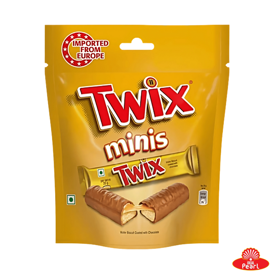 TWIX MINIS 5 UNITS 100G, FILLED CHOCOLATES (5 UNITS x 20G EACH)