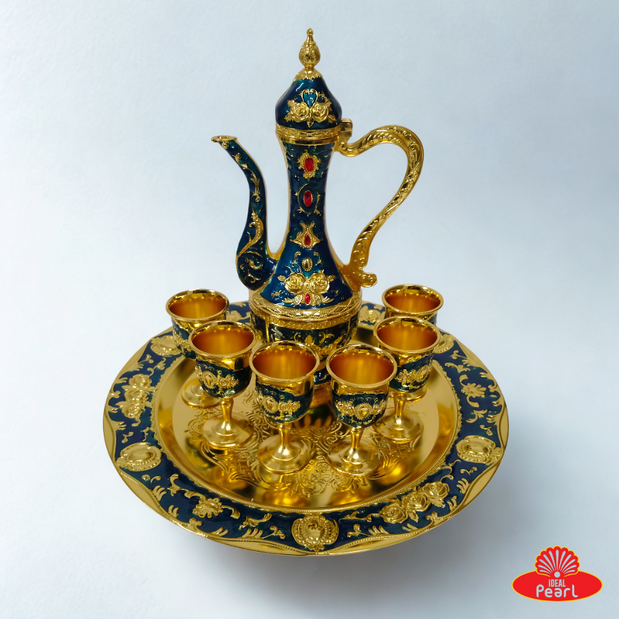 ARABIC STYLE JUG SET (BLUE)