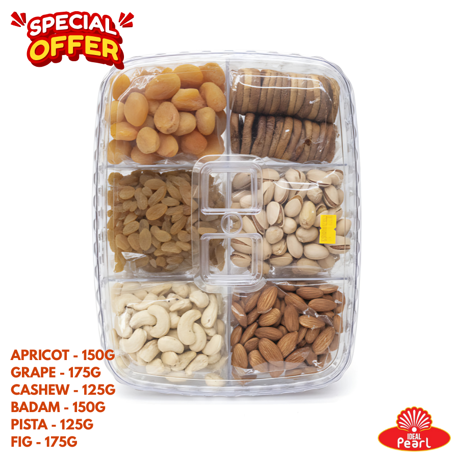 PREMIUM DRY FRUITS GIFT PACK - 6 IN 1 ASSORTED (SPECIAL OFFER)