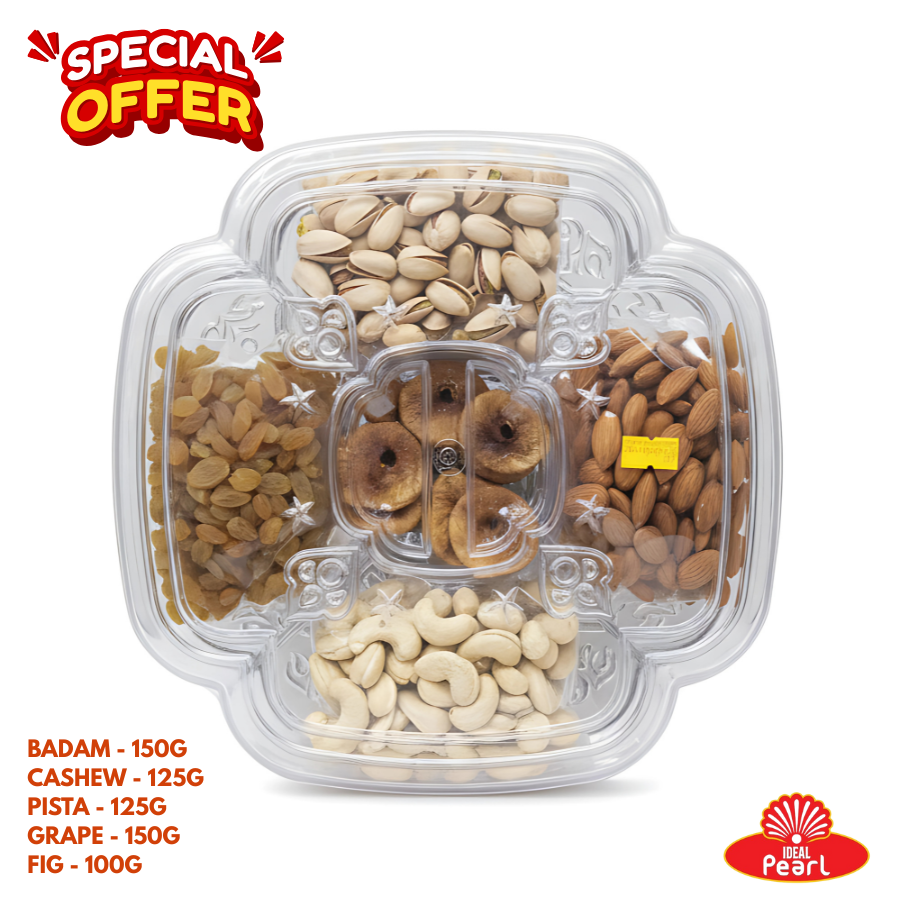 PREMIUM DRY FRUITS GIFT PACK - 5 IN 1 ASSORTED (SPECIAL OFFER)